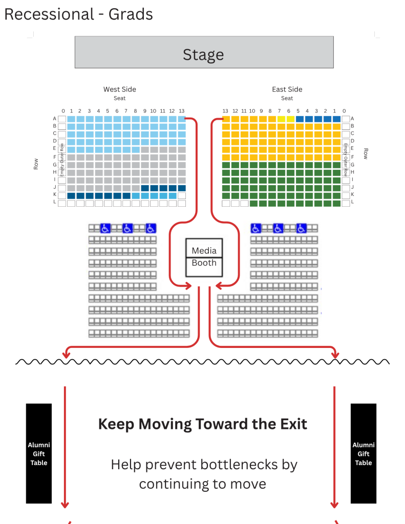Seating chart for graduation ceremony