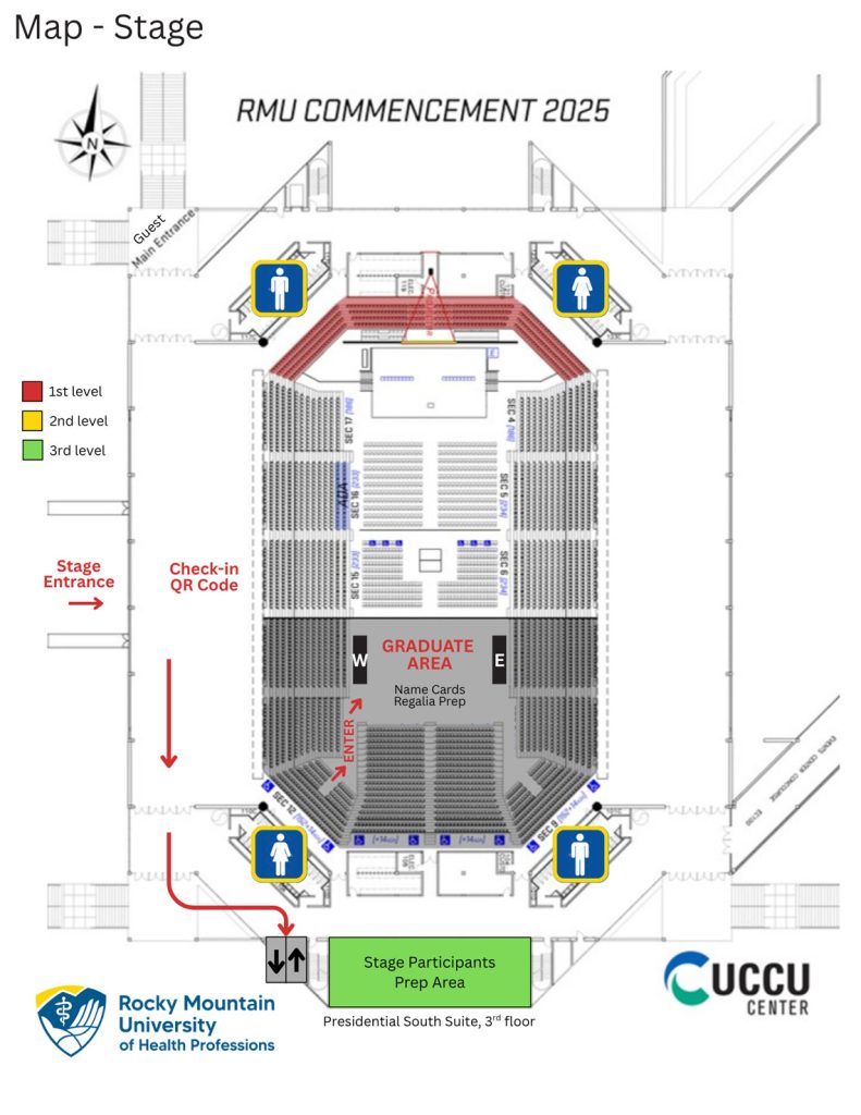Map of RMU Commencement 2025