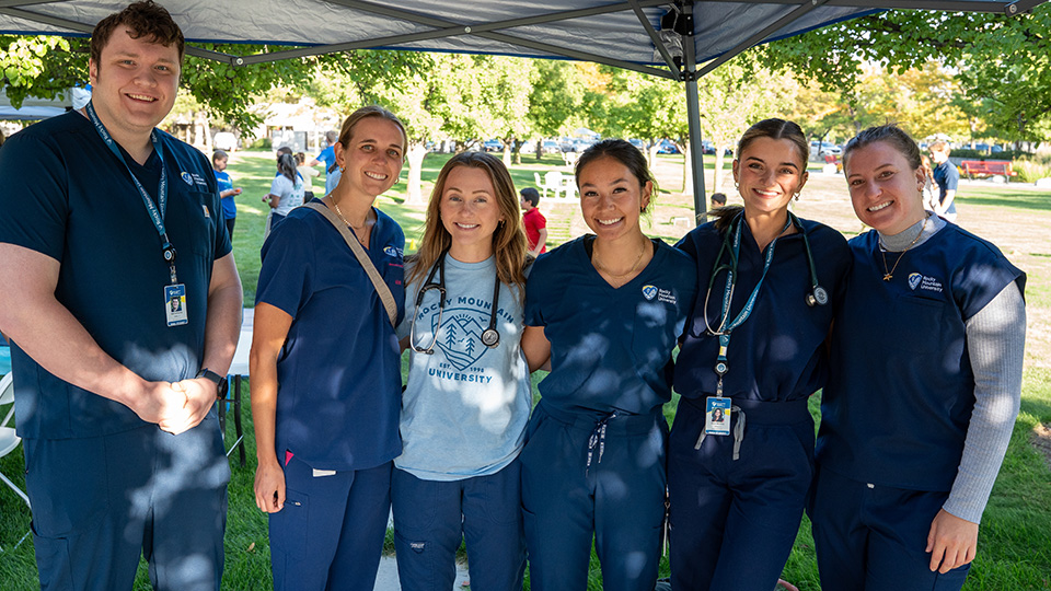 Group of healthcare professionals at event