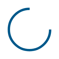 Spinning loading animation in blue