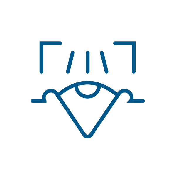 Eye examination graphic icon design