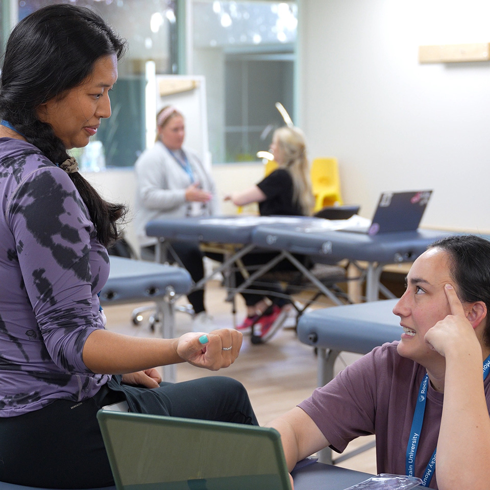 Students in an Occupational Therapy classroom.