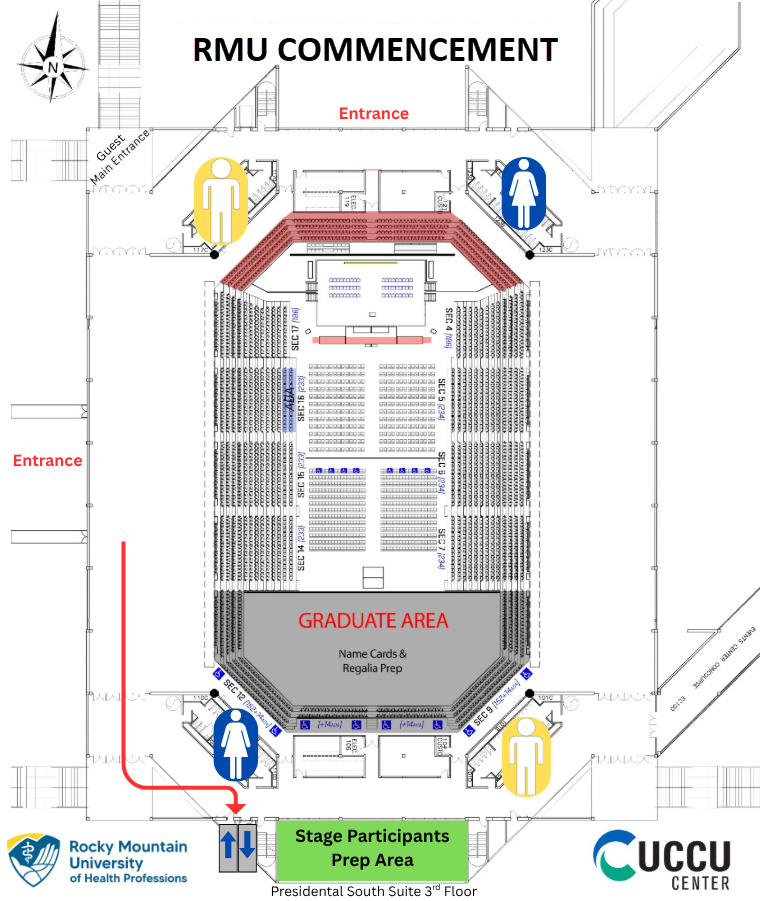 Diagram of UCCU Center